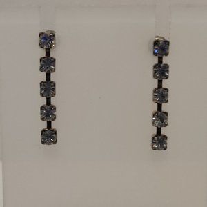 Dainty Rhinestone dangle earrings